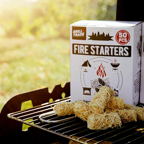 Grill Trade Fire Starters versatile for indoor and outdoor use.