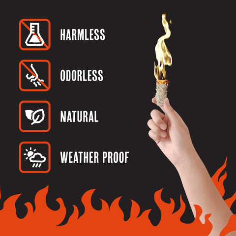 Grill Trade Fire Starters are weatherproof for indoor or outdoor grilling.