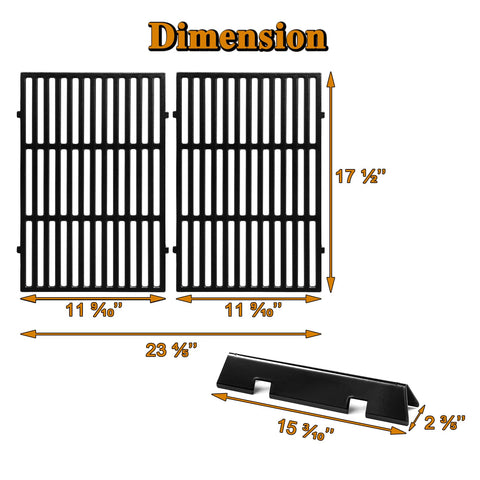 Grill ValueParts Spirit E310 grates providing even cooking and rust resistance.
