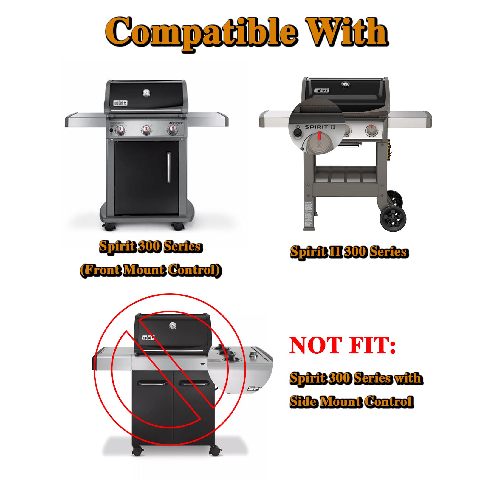 Weber Spirit II flavorizer bars replace worn parts with improved heat retention for Spirit II.
