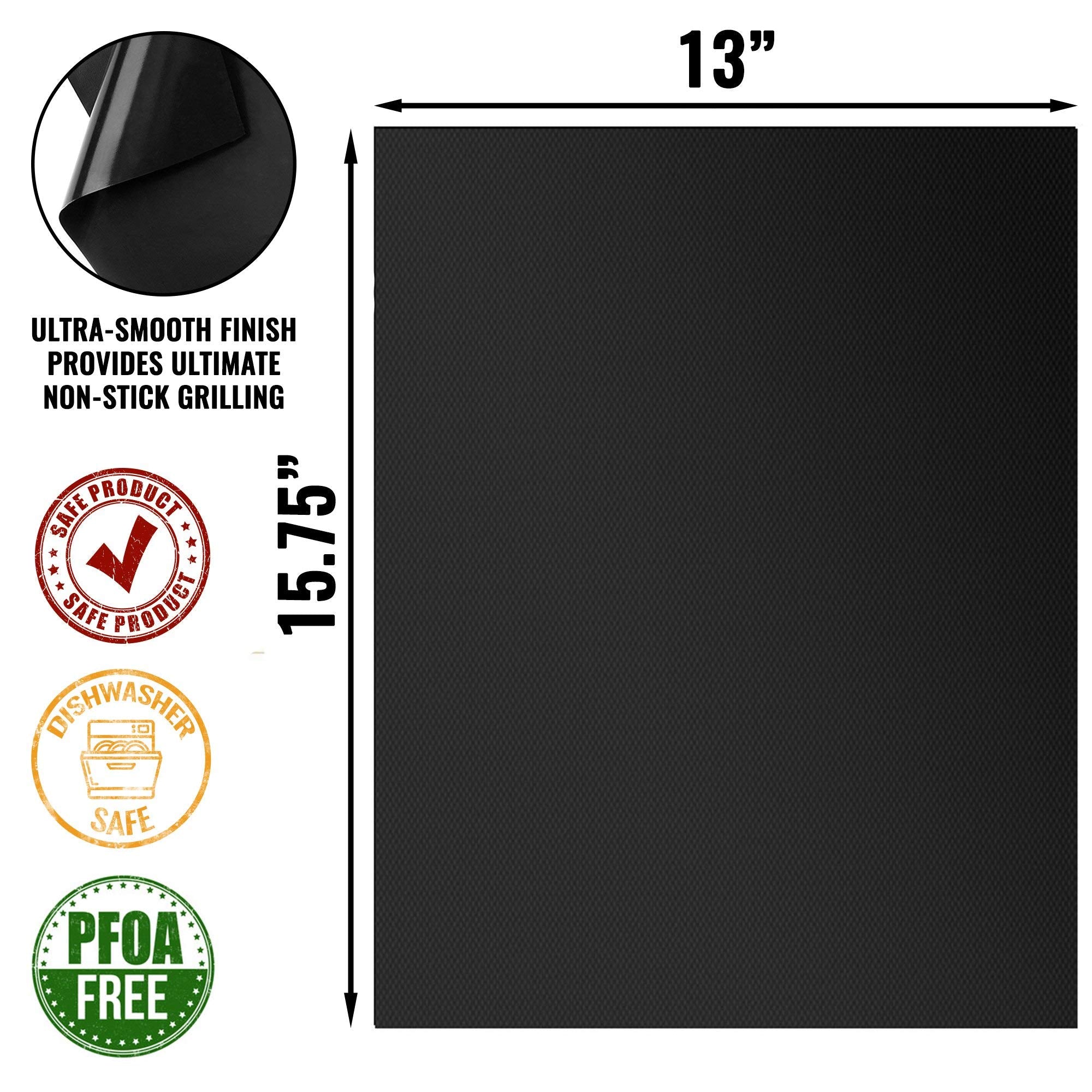 Grillaholics mats store compactly for easy outdoor grill setup.