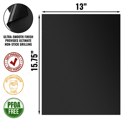 Grillaholics mats store compactly for easy outdoor grill setup.