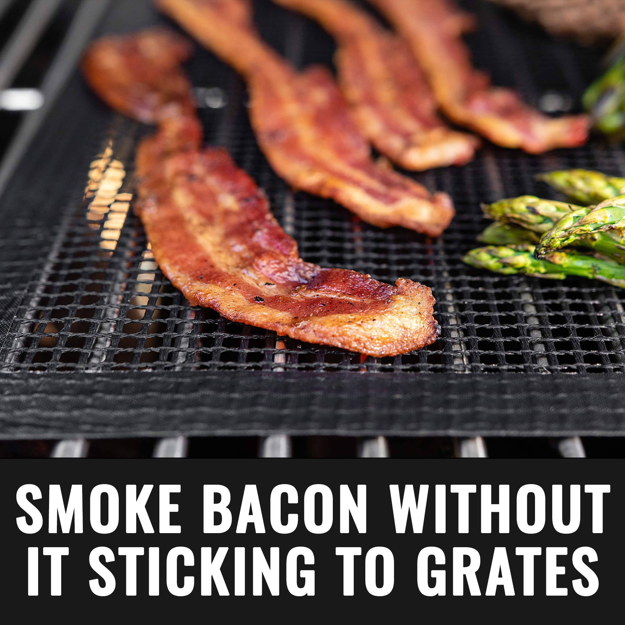 Grillaholics smoky-flavor grill mat helps achieve richer grill notes.