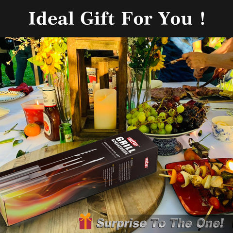 GRILLART 16-inch barbecue tools offering extended reach and control