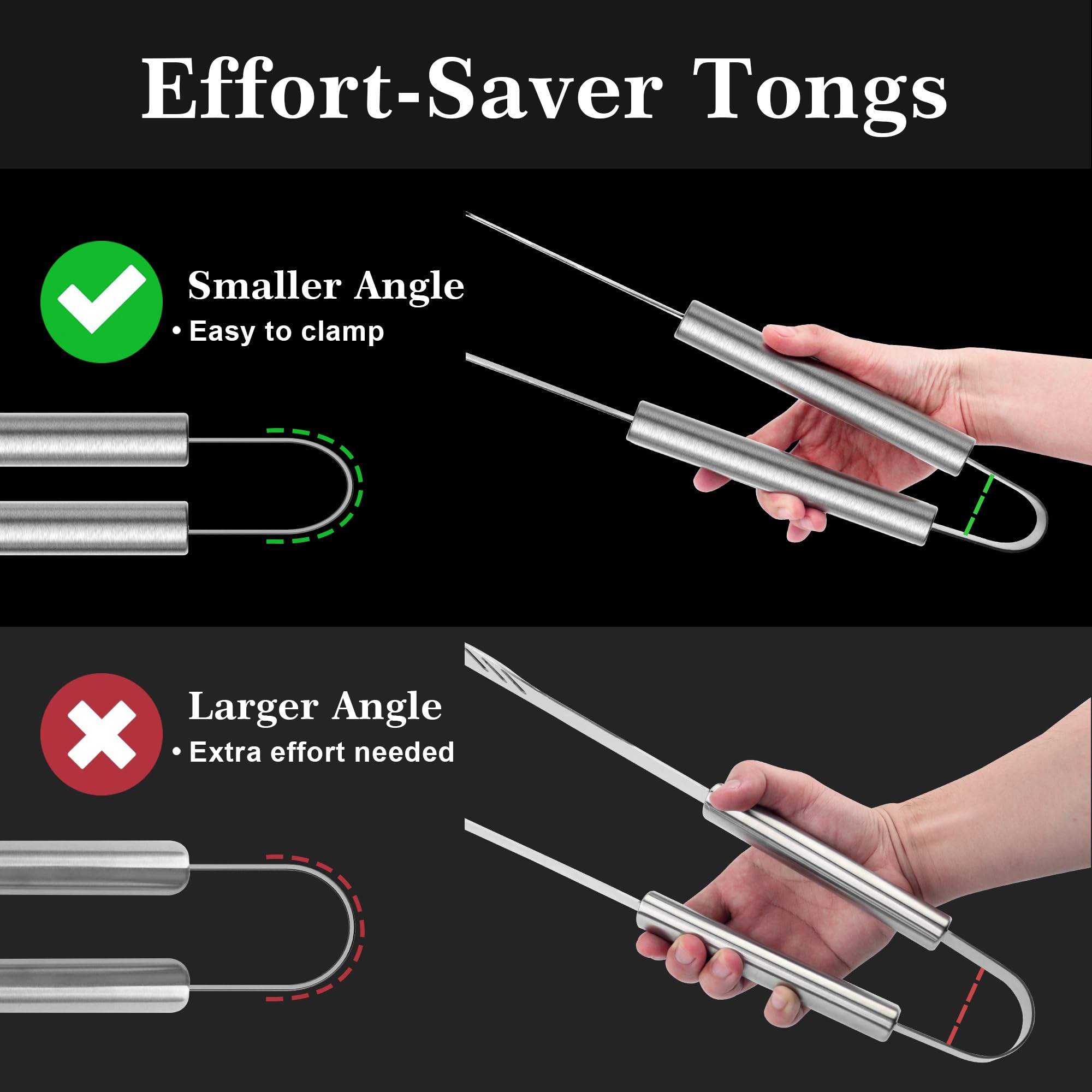 GRILLART stainless fork for precise turning of larger cuts