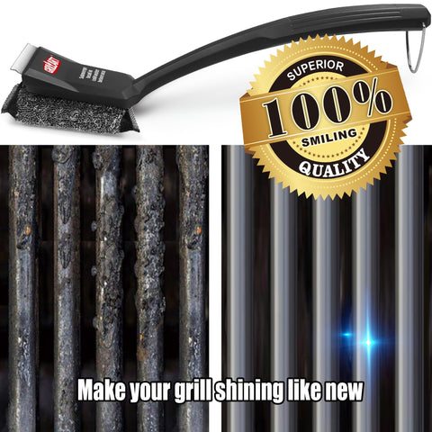 GRILLART compatible with cast iron and stainless steel grates for outdoor grills.