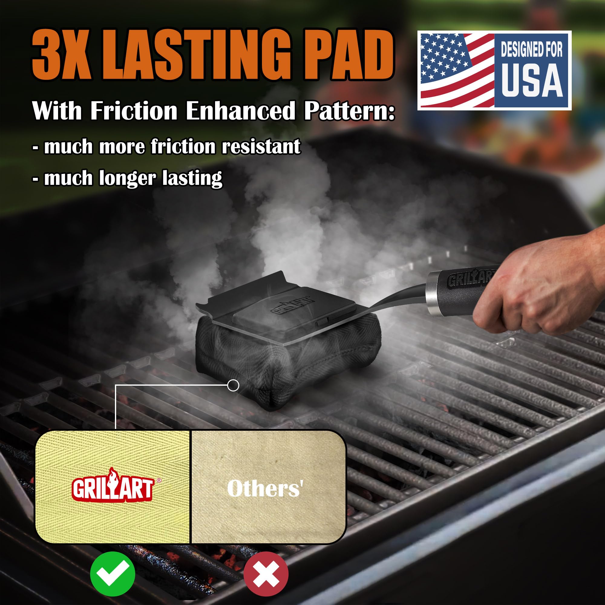 GRILLART compatible with all grate types for versatility