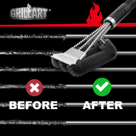 GRILLART compatible with various grates like stainless steel and cast iron