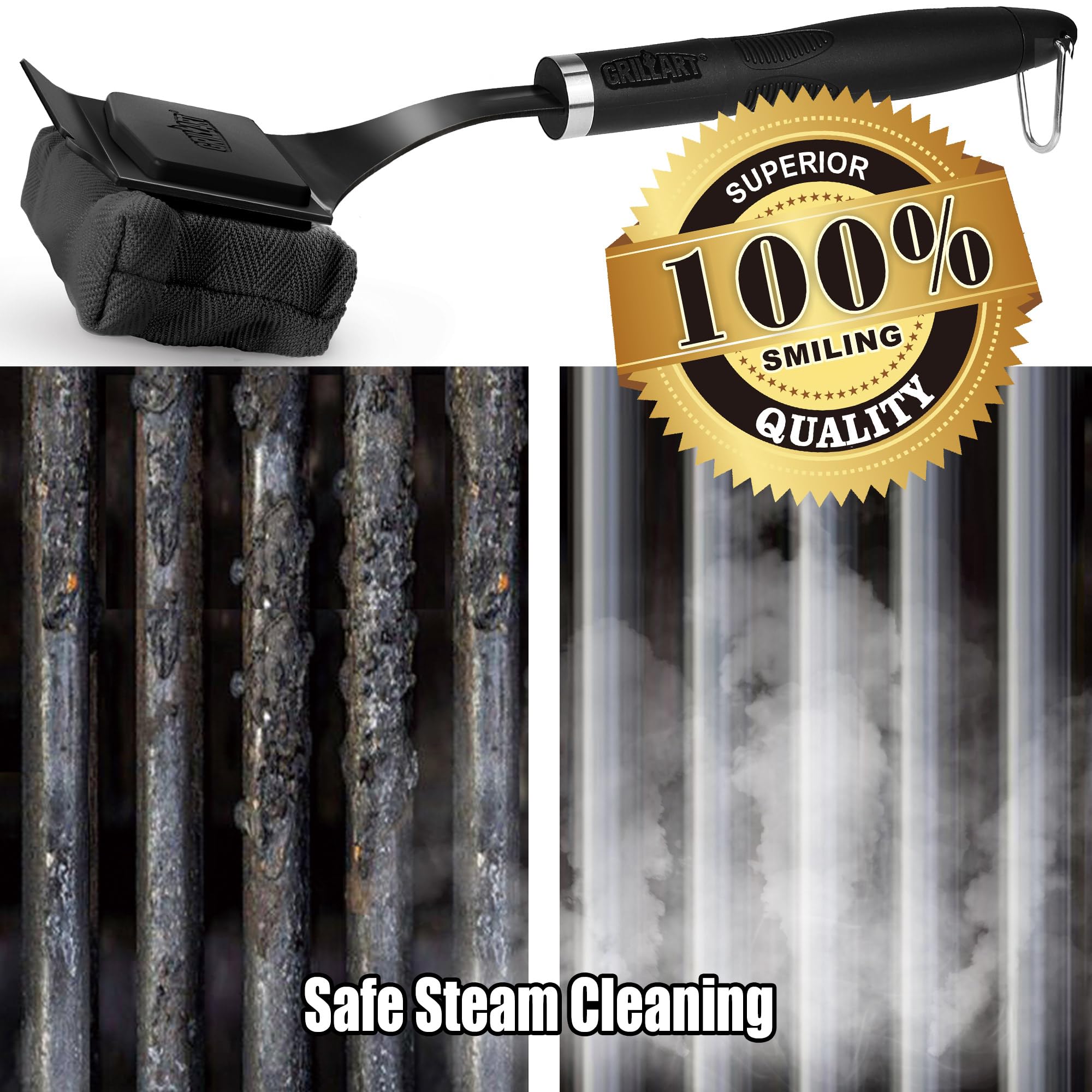 GRILLART dishwasher-safe pad for easy maintenance