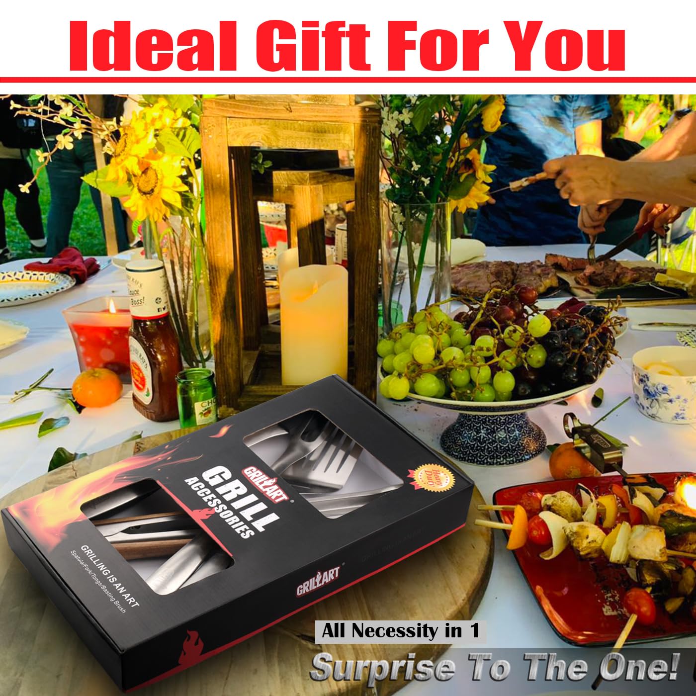 GRILLART gift-ready packaging, ideal for dads and grill enthusiasts
