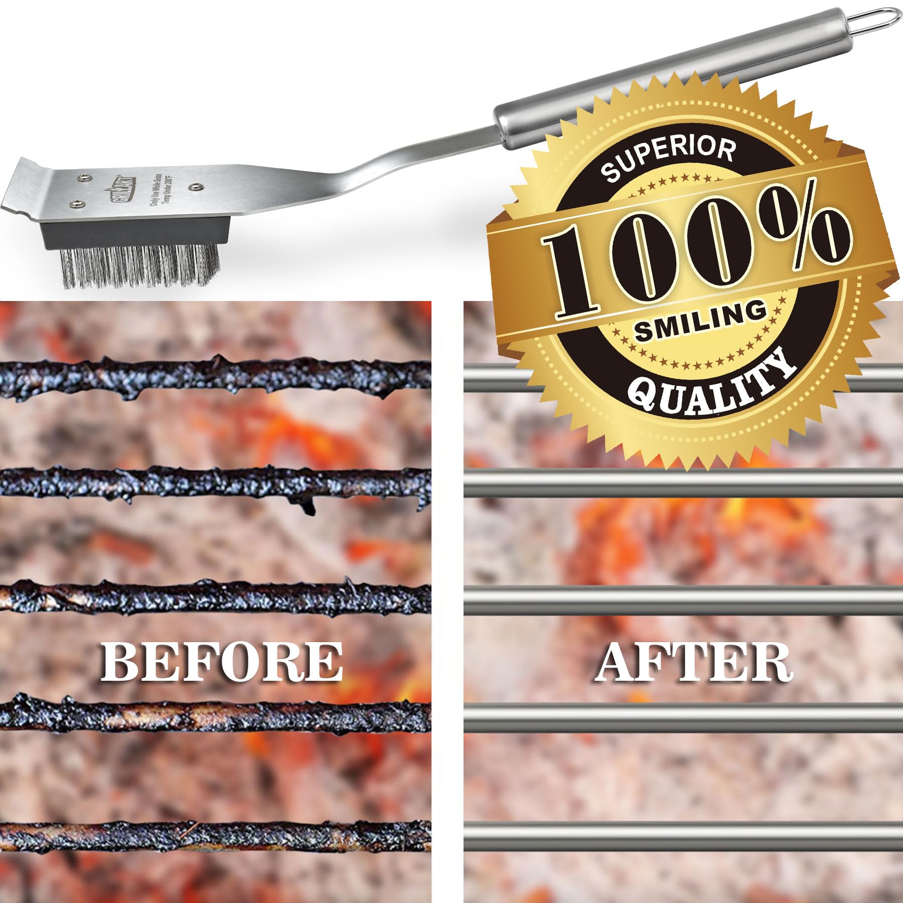 GRILLART hanging-ring-storage enables convenient hanging in kitchen or grill area.