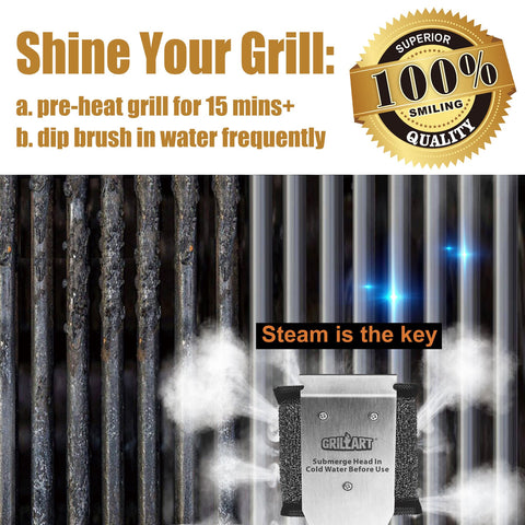 GRILLART large hanging ring supports convenient storage after use