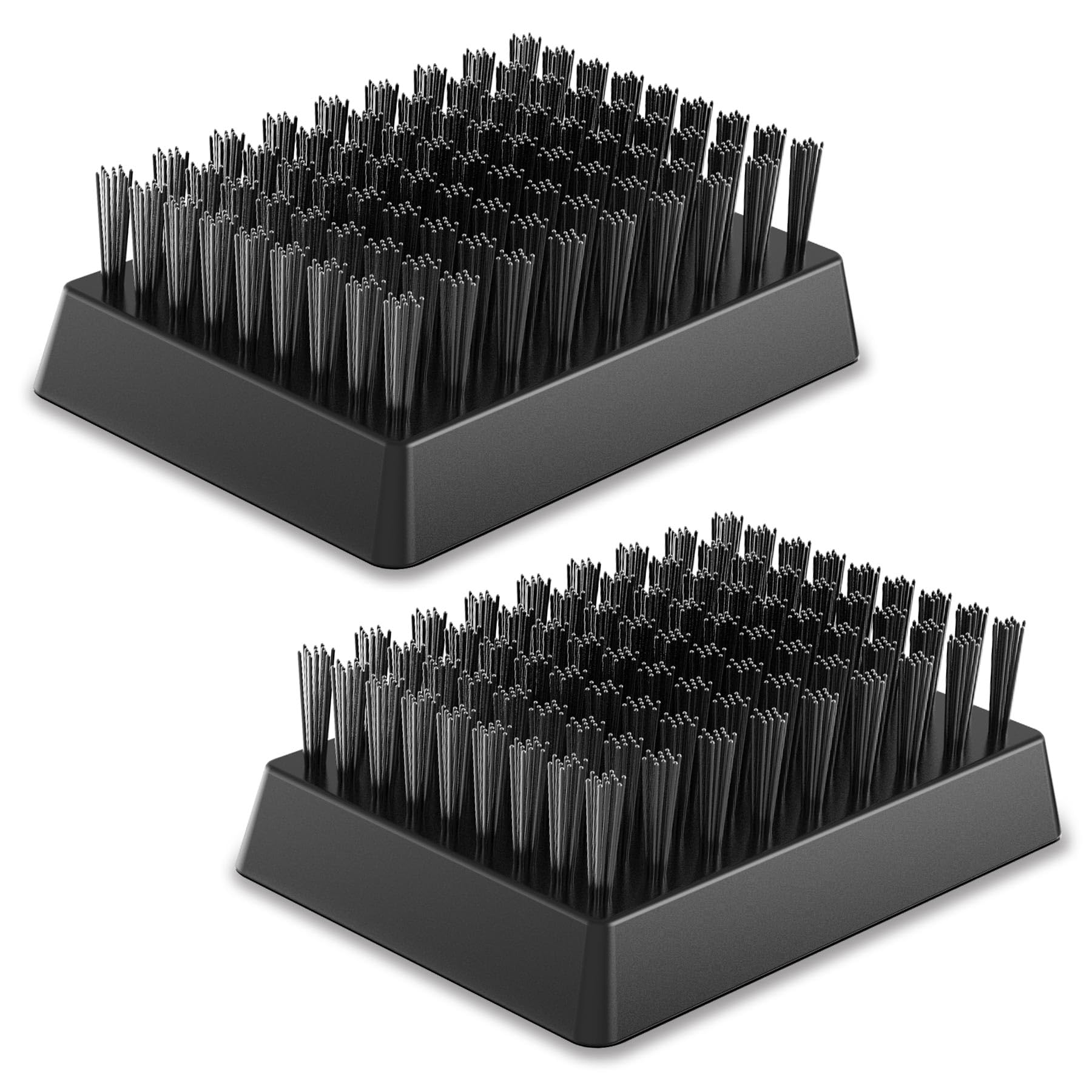GRILLART replacement brush head set shows two durable heads for quick swap.