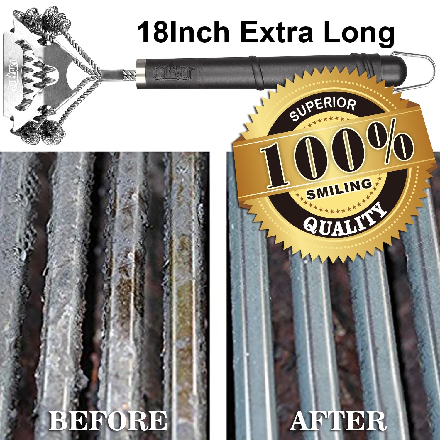 GRILLART ideal gift for grill lovers and dads who enjoy fuss-free cleanup.