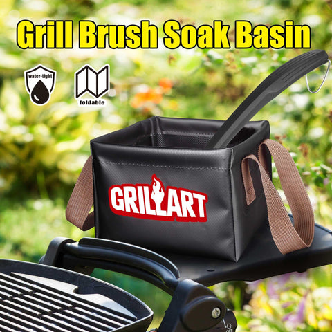 GRILLART soak basin side view highlighting durable construction