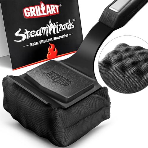 GRILLART SteamWizards replaceable head attachment for easy swaps.