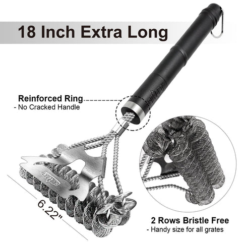 GRILLART two-layer helix provides lighter weight and precise cleaning.