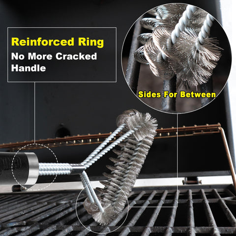 GRILLART wide head covers large surfaces for faster cleaning.