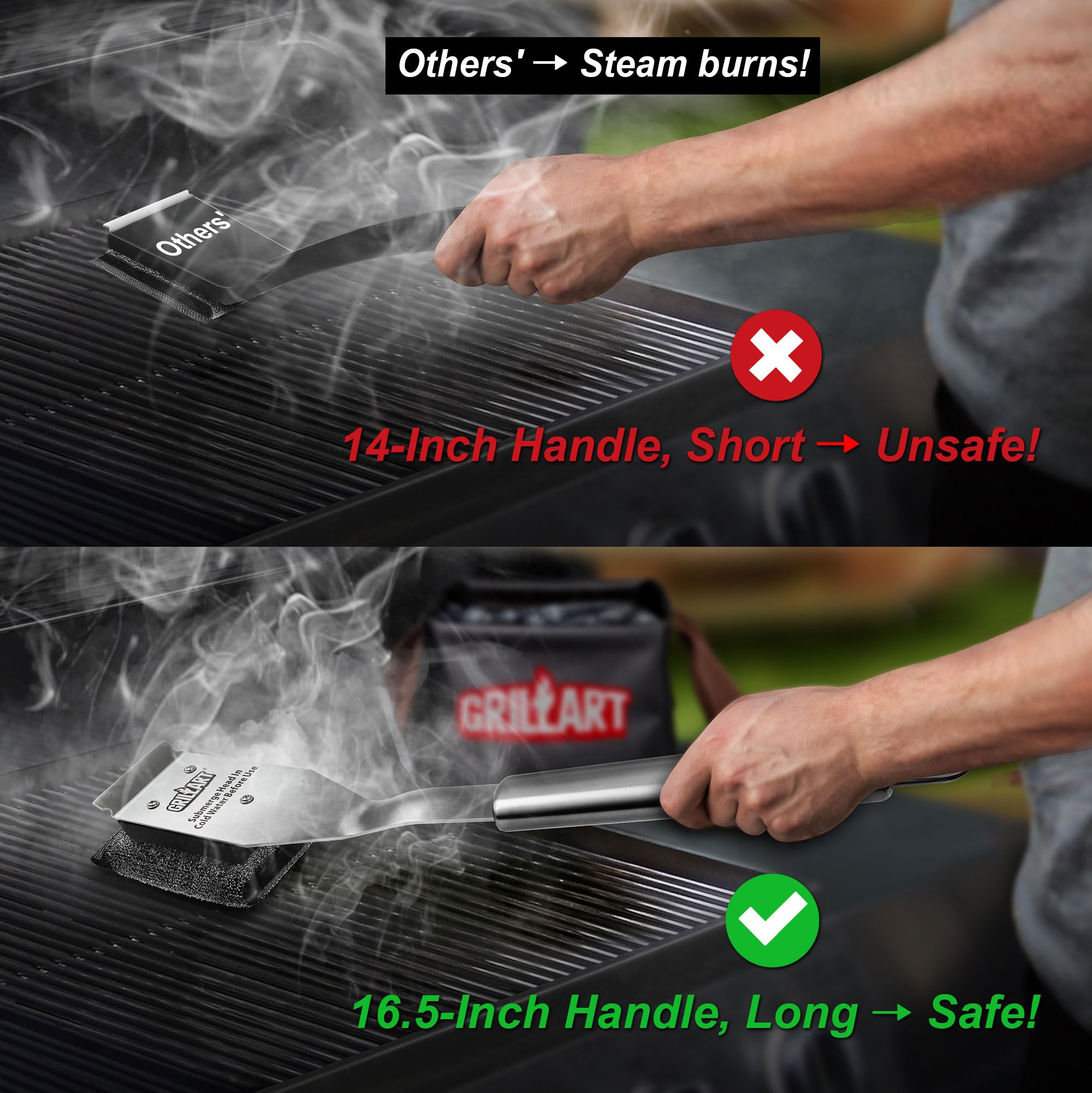GRILLART works with charcoal, smoker, porcelain, and infrared grills