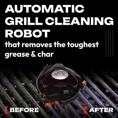Three brushes spin together for thorough cleaning, reducing elbow grease after grilling.
