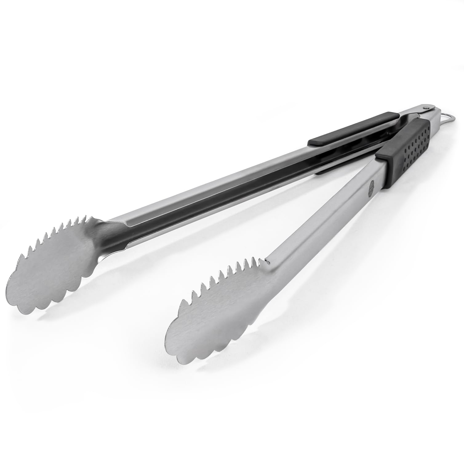 Grille Perfect 20-inch reach grill tongs safely flip food from far away
