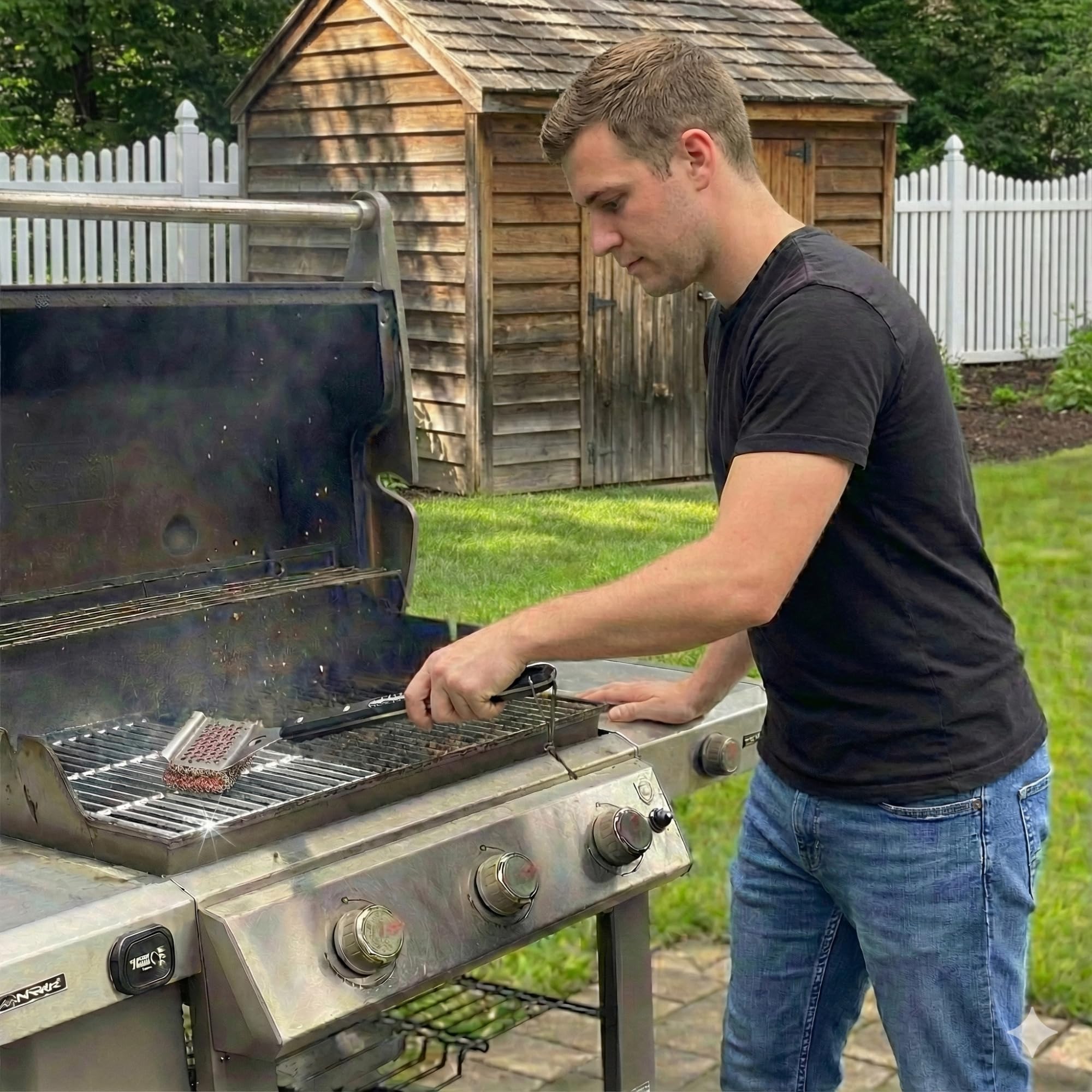 GrillFighter 304 stainless steel construction signals lasting durability and rust resistance.