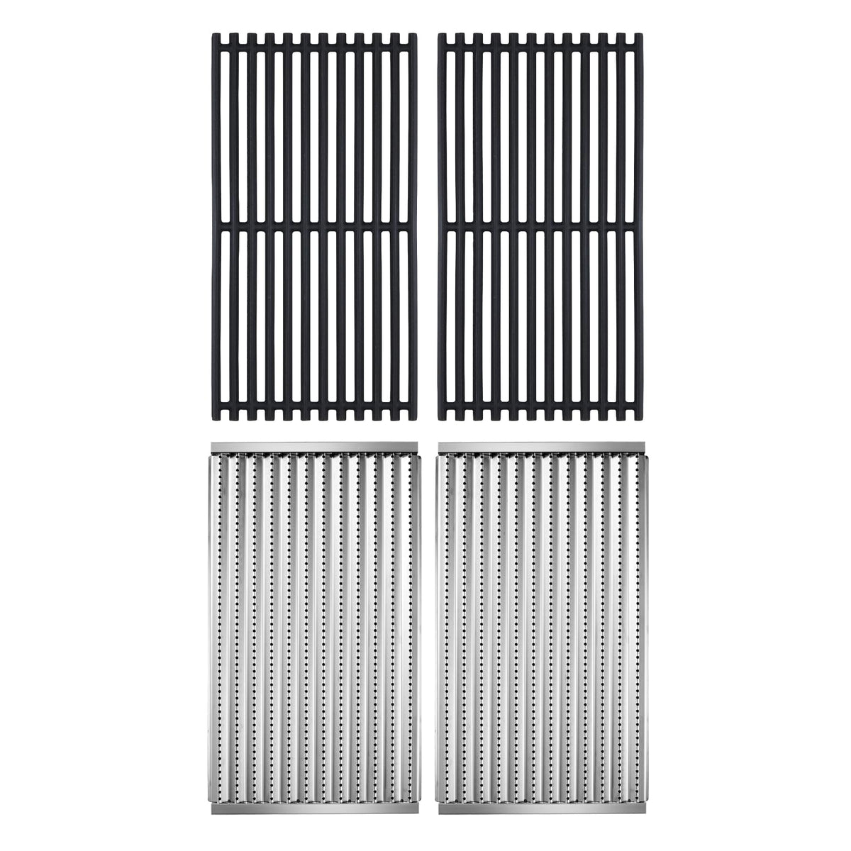 Grillflame 463642316 infrared grates provide a durable surface for Char-Broil 2-burner grills