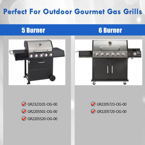 Grillflame burner tubes 16-1/4" keep flames steady across zones.