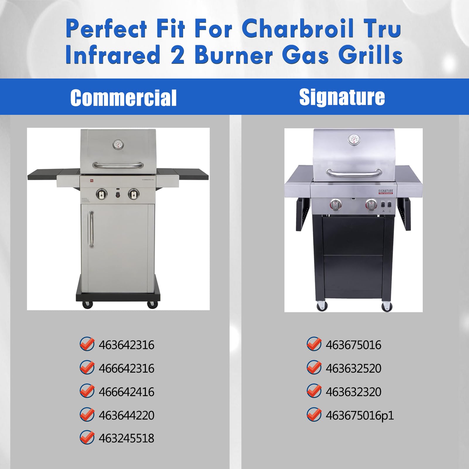 Grillflame charbroil-2-burner-grill-grates as a reliable replacement for 2-burner setups