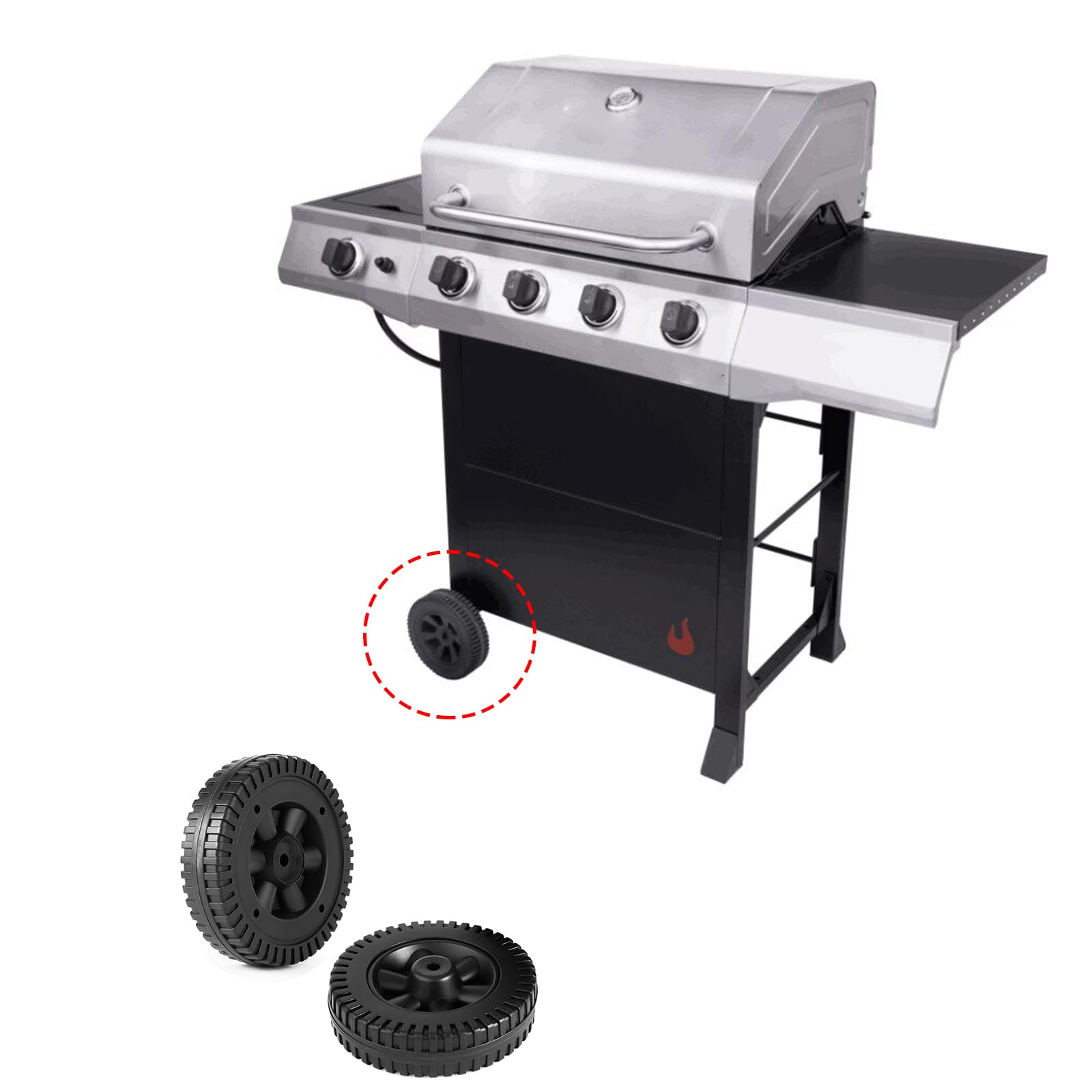 Grillflame G206-0025-W1 packaged set ready for replacement.