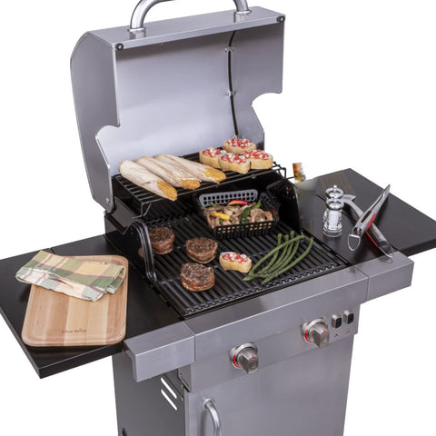 Grillflame infrared compatible Nexgrill evolution 2-burner grate improves searing