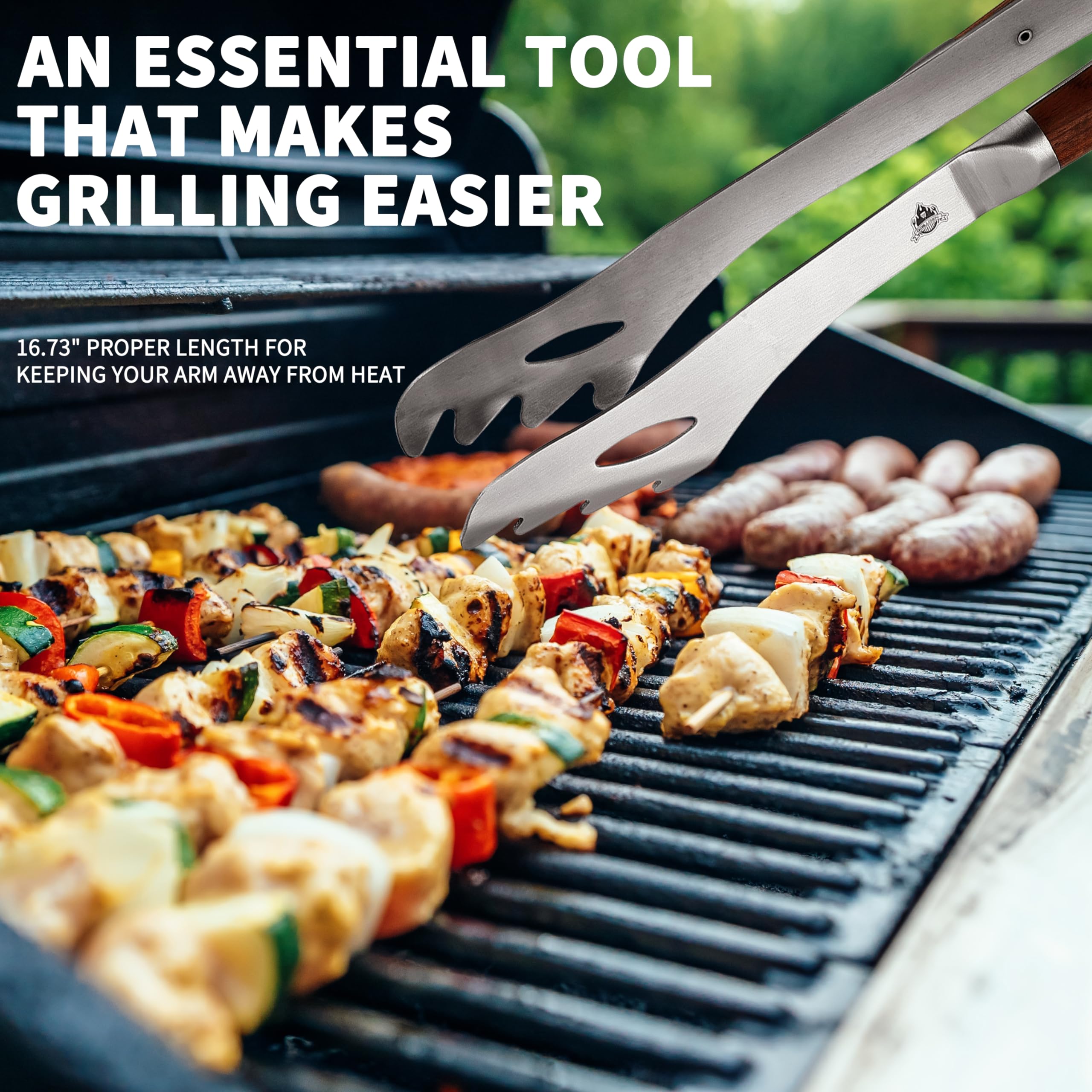 GRILLGEN 2mm-thick stainless steel construction for sturdy, bend-resistant performance