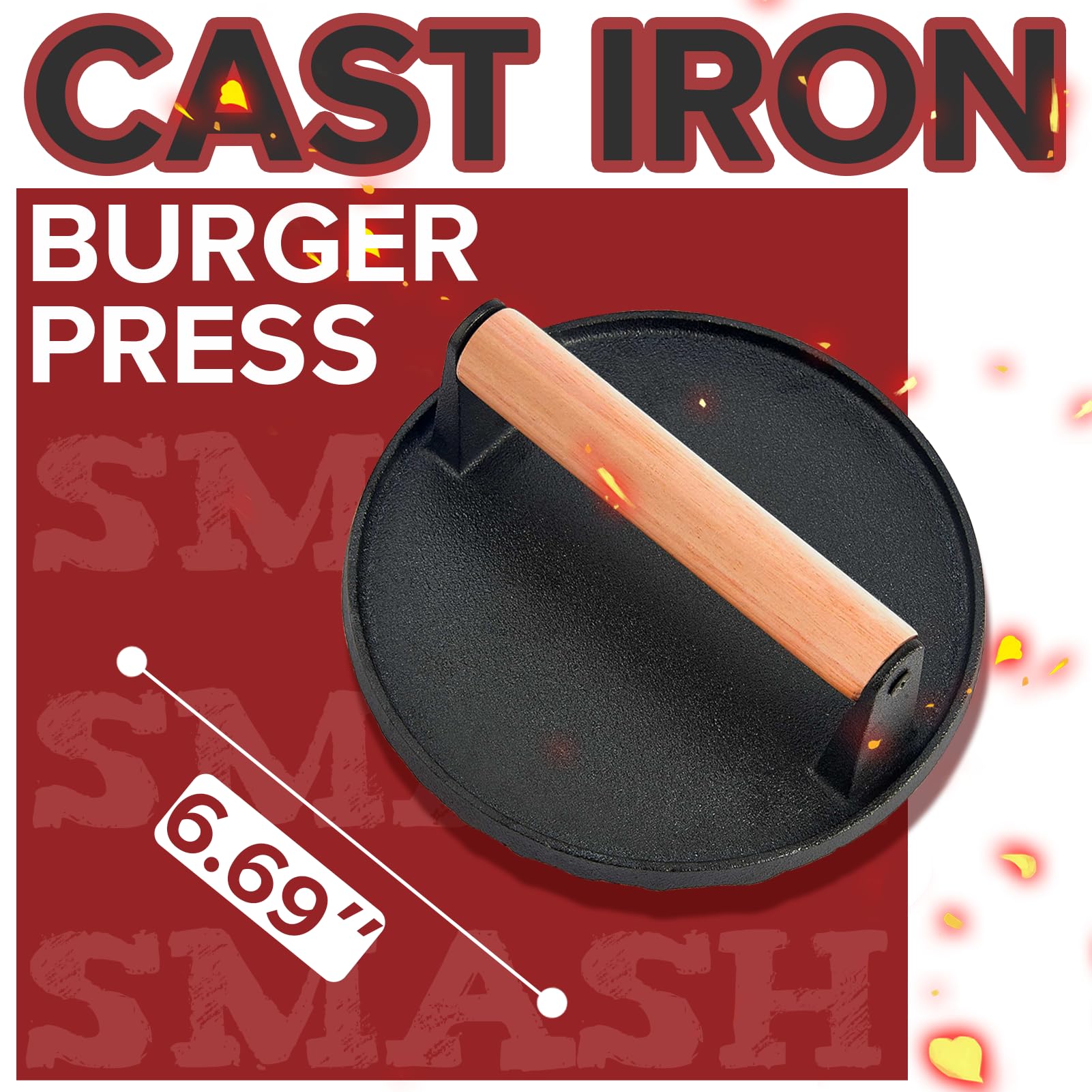 Grilliance burger press patty maker enables quick, consistent shaping.