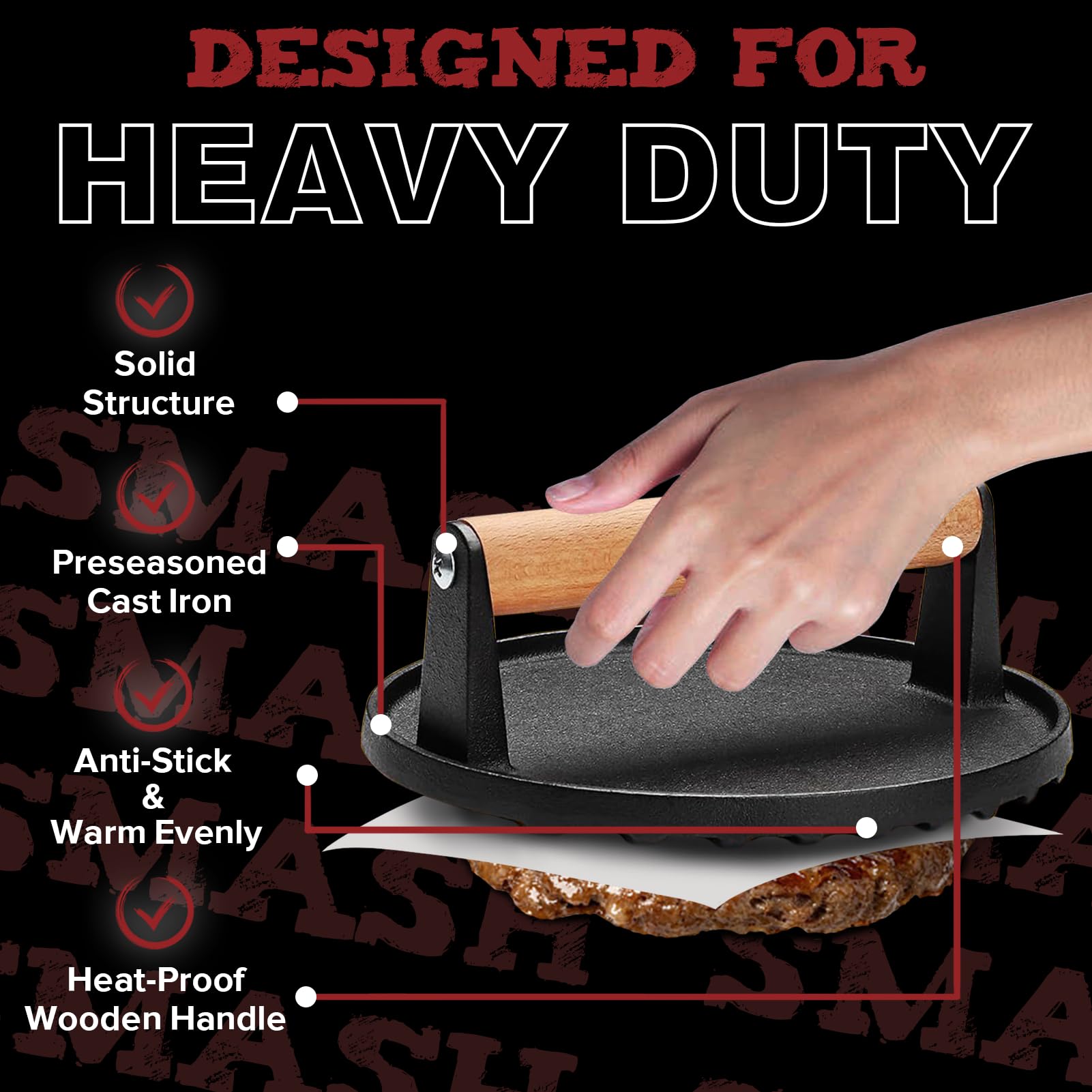 Grilliance hamburger press patty maker shapes perfect burgers