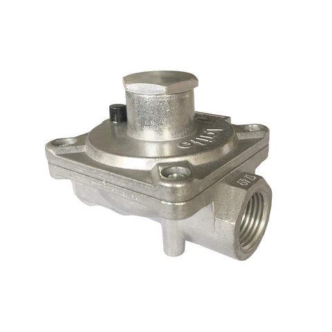 GRILLJOB regulator with 1/2in NPT inlet and outlet for precise gas flow.