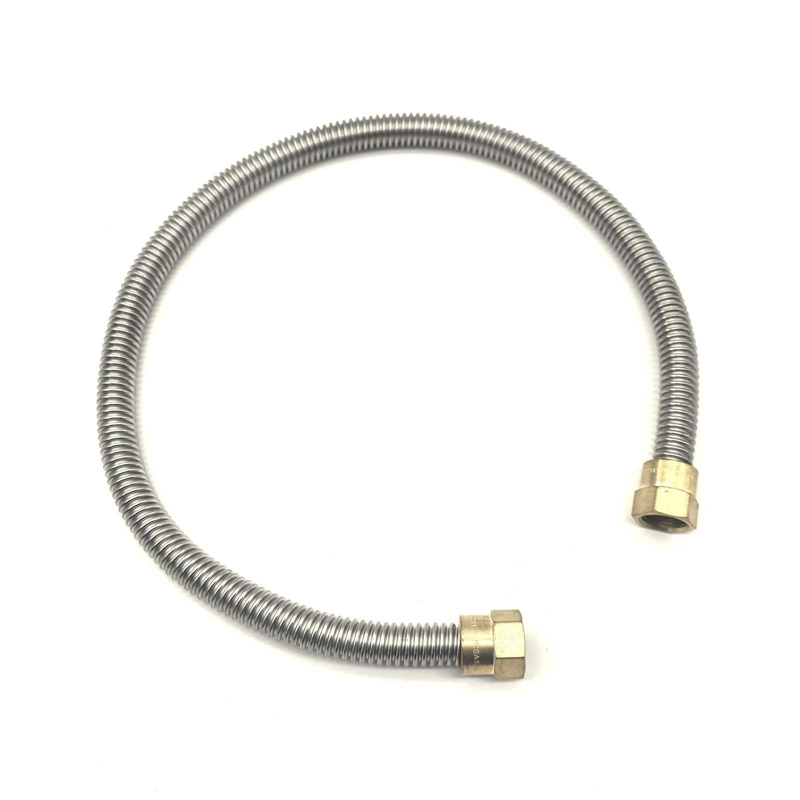 GRILLJOB bellow hose 24in stainless steel for durable propane extension.