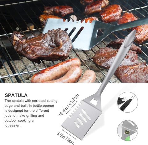 Grilljoy cleaning brush with extra head ready for thorough cleanup