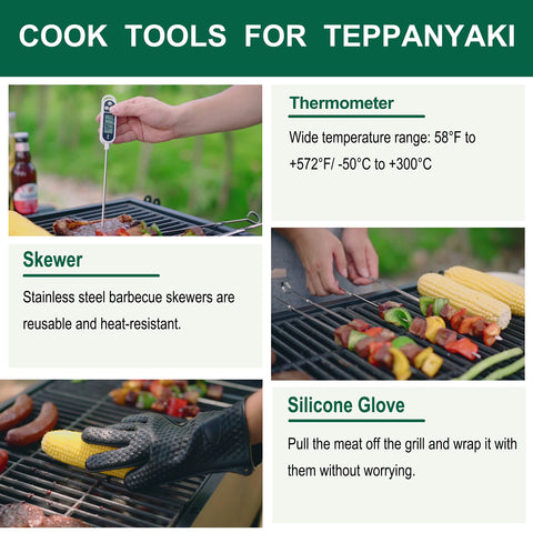 Grilljoy anti-scratch and anti-slip griddle tools for durable performance