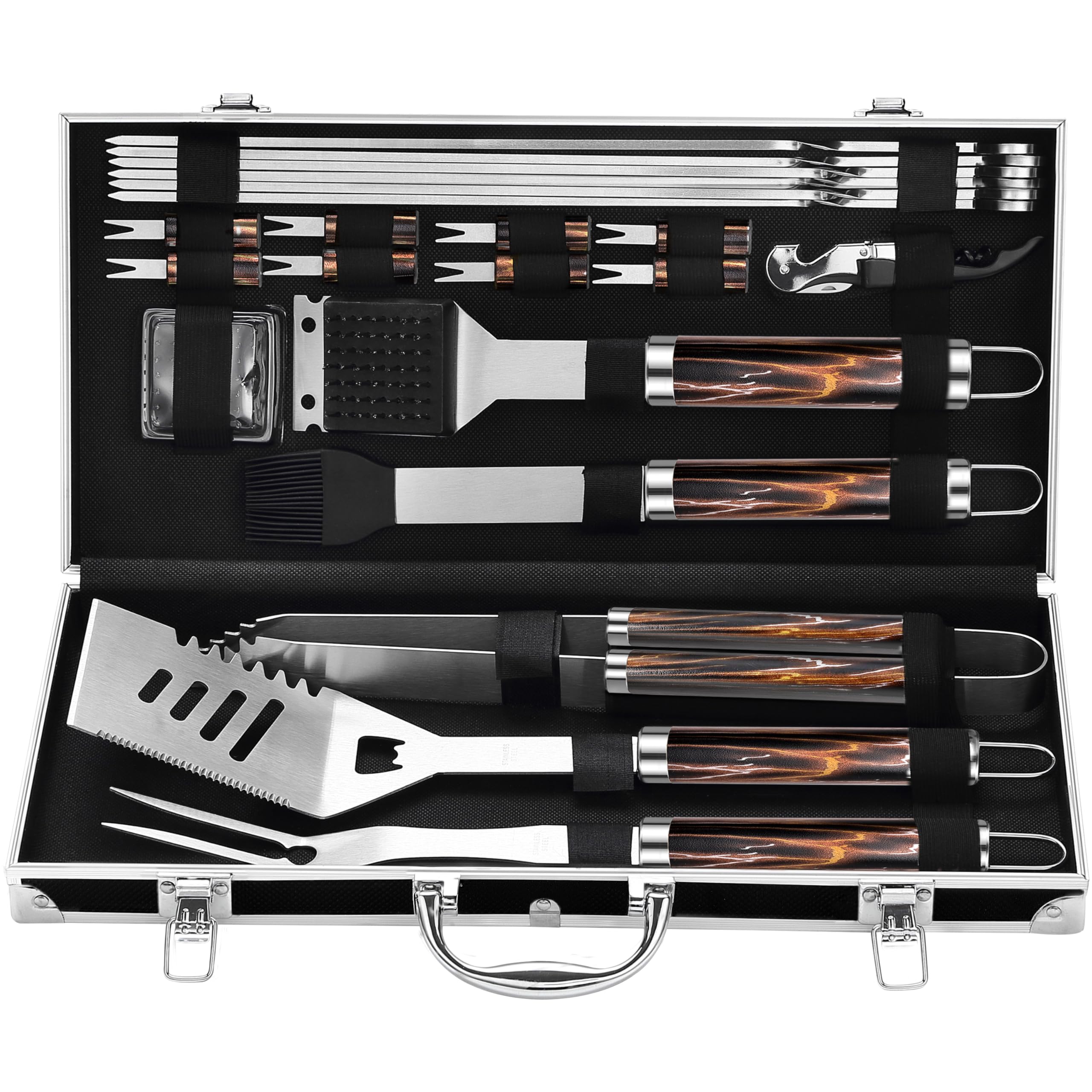 Grilljoy BBQ tongs for precise flipping and secure grip during grilling