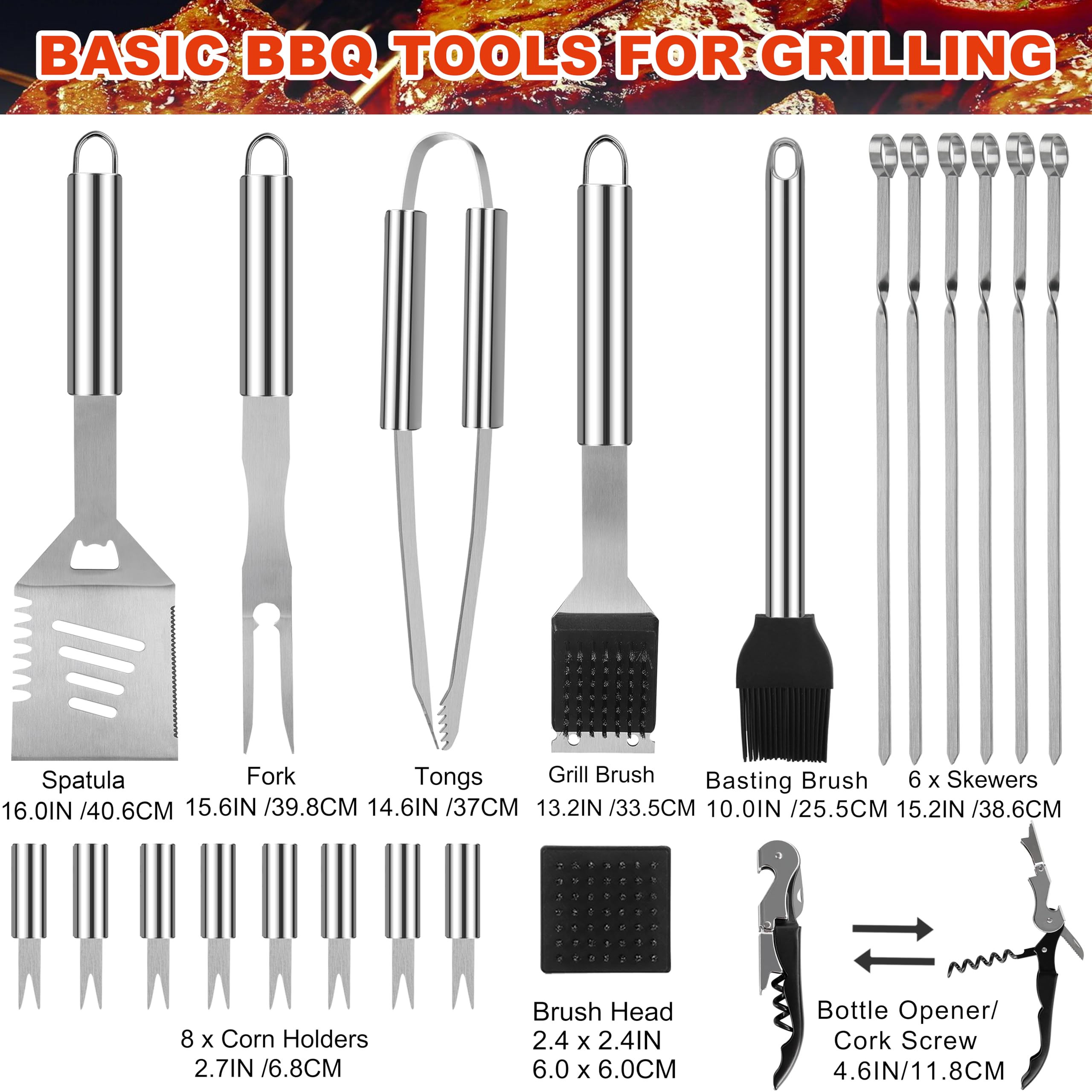 Grilljoy black aluminum storage box keeps tools organized and portable