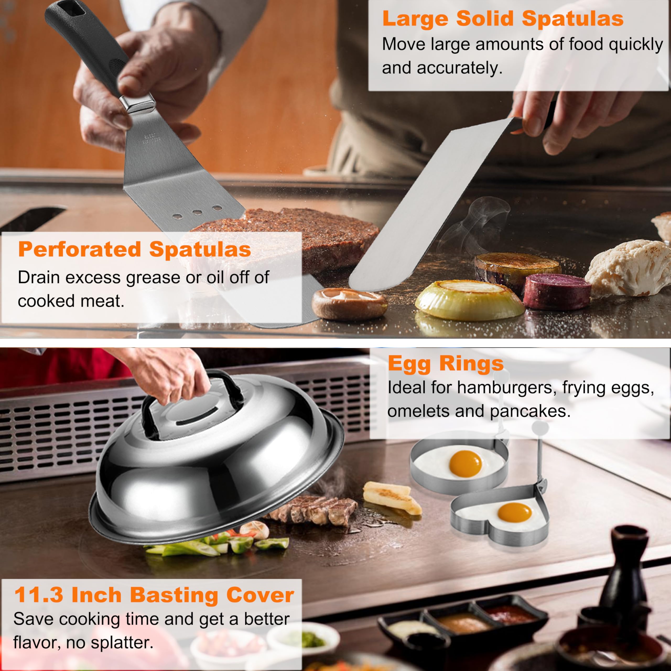 Grilljoy burger press for evenly shaped smash burgers.
