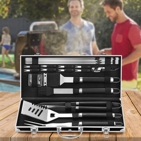 Grilljoy BBQ accessories gift set ideal for outdoor grilling enthusiasts.