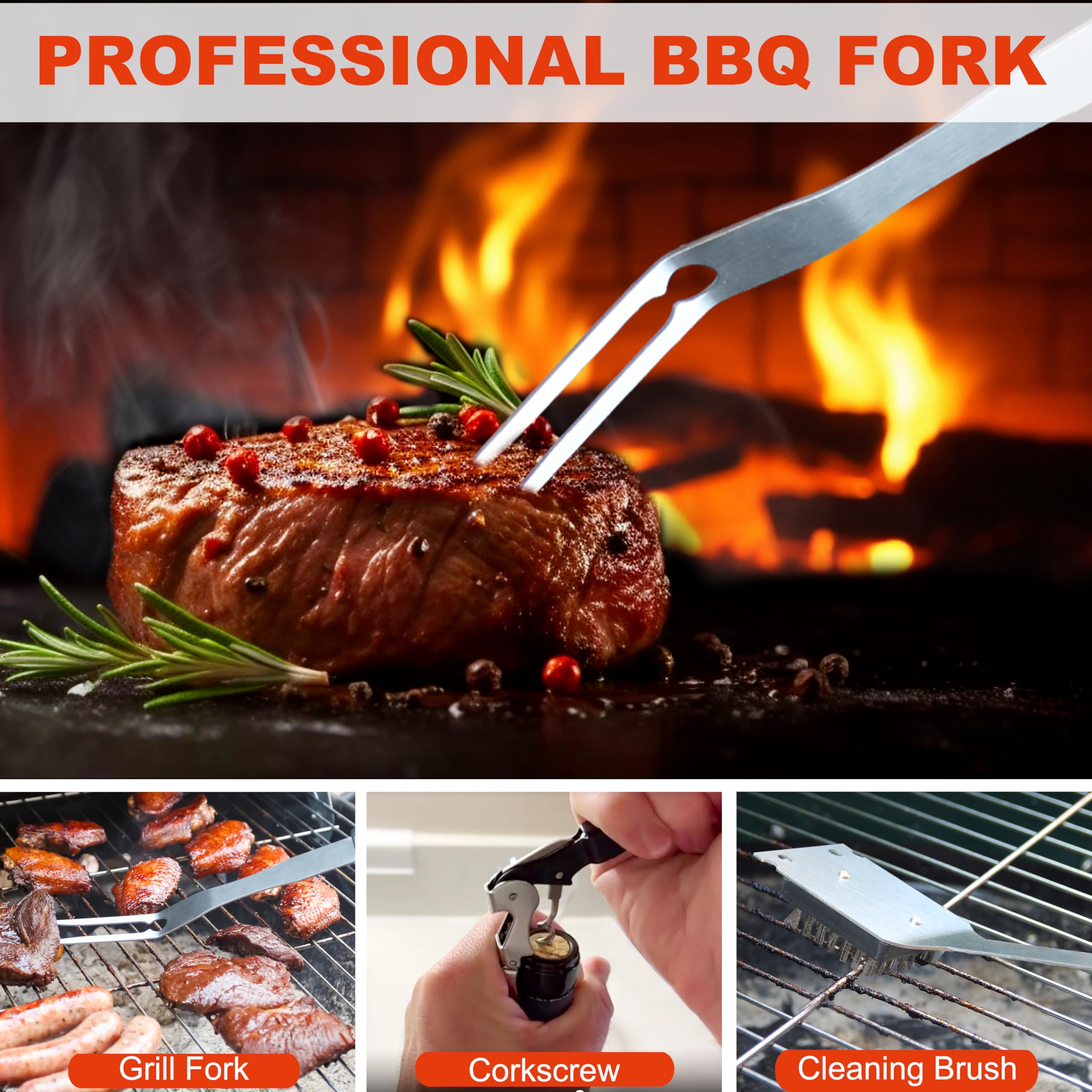 Grilljoy grill brush with replacement head simplifies maintenance
