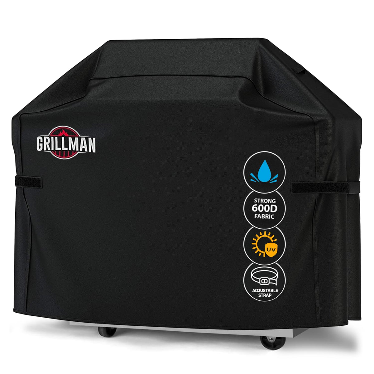 Grillman 60-inch grill cover rip-proof protection against rain and dust