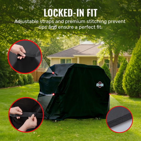 Grillman anti-UV weather-resistant cover preserves grill appearance long-term.
