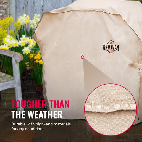 Grillman durable material keeps grill safe during rain and debris