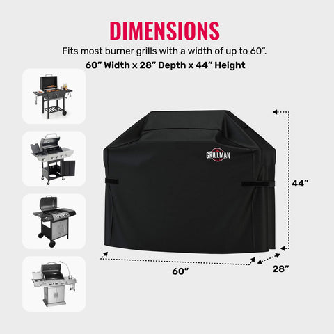 Grillman outdoor grill cover easy to clean with water and sunlight