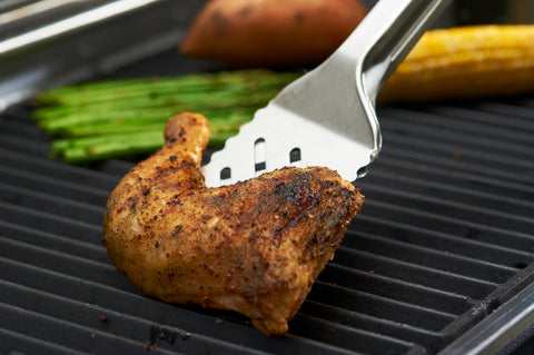 GrillPro 40240 16-inch length highlights reach over flames without overreaching.