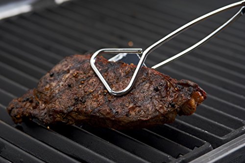 GrillPro 40730 PVC grip handles closeup for secure grilling grip.