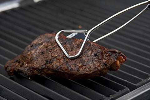 GrillPro 40730 PVC grip handles closeup for secure grilling grip.